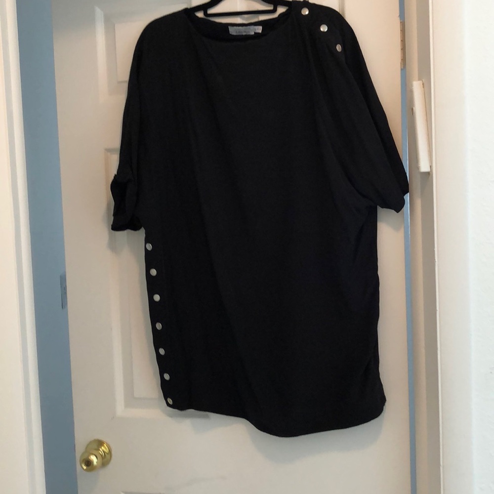 Faded black and other stories mini shirt dress